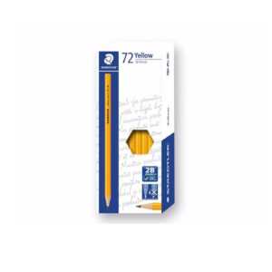 PENSIL STAEDTLER YELLOW HEXAGONAL 2B DISPLAY SET - 72 PCS